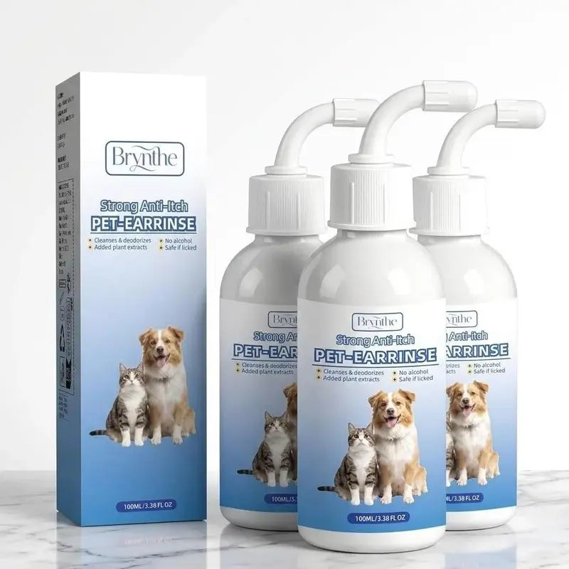 Gentle Ear Cleaner Spray for Dogs and Cats - Safe and Effective