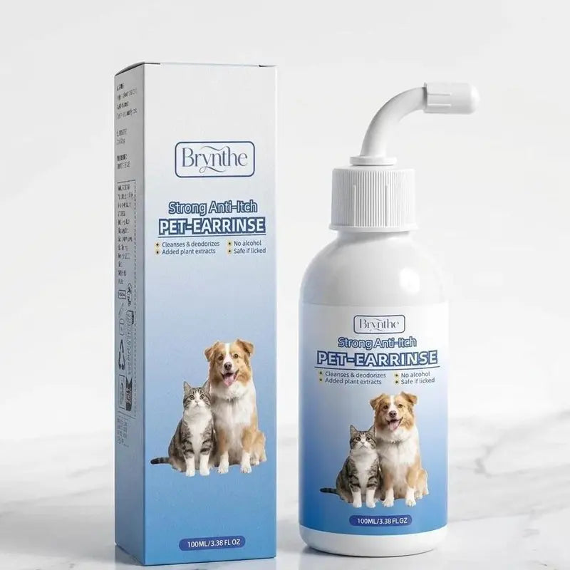 Gentle Ear Cleaner Spray for Dogs and Cats - Safe and Effective