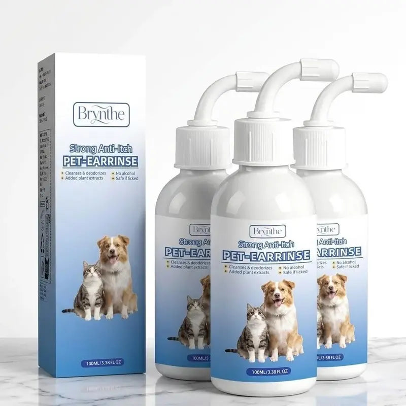 Gentle Ear Cleaner Spray for Dogs and Cats - Safe and Effective